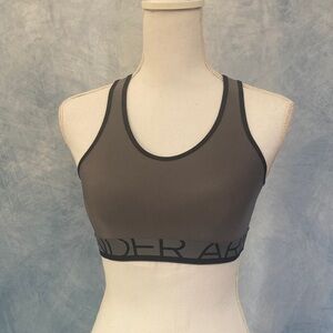 Gray Sports Bra with Black Trim No Tag Fits Like XS Polyester & Spandex READ